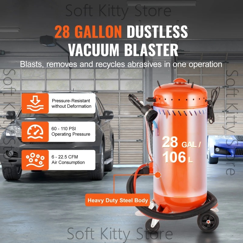 Woodworking Vacuum System - Sandblaster de Vacío de 28 Galones