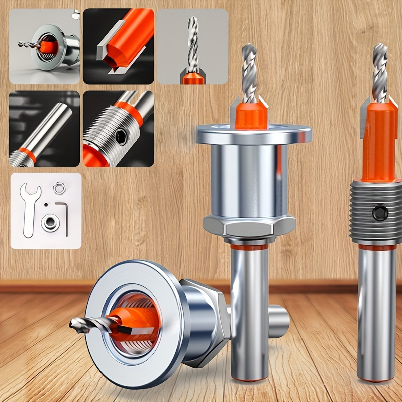 Woodworking Kickback - Juego de 3 brocas para trabajar