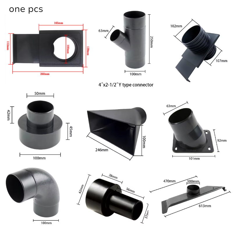 Woodworking Vacuum System - Kit de Accesorios para Recolección de