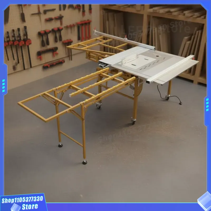 Woodworking Workshop Design - Sierra de Mesa Deslizante Portátil para