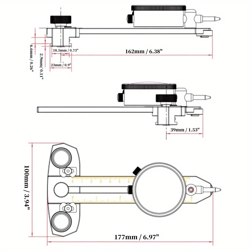 Alineador Preciso de Hojas de  - Woodworking Kickback reseña y precio