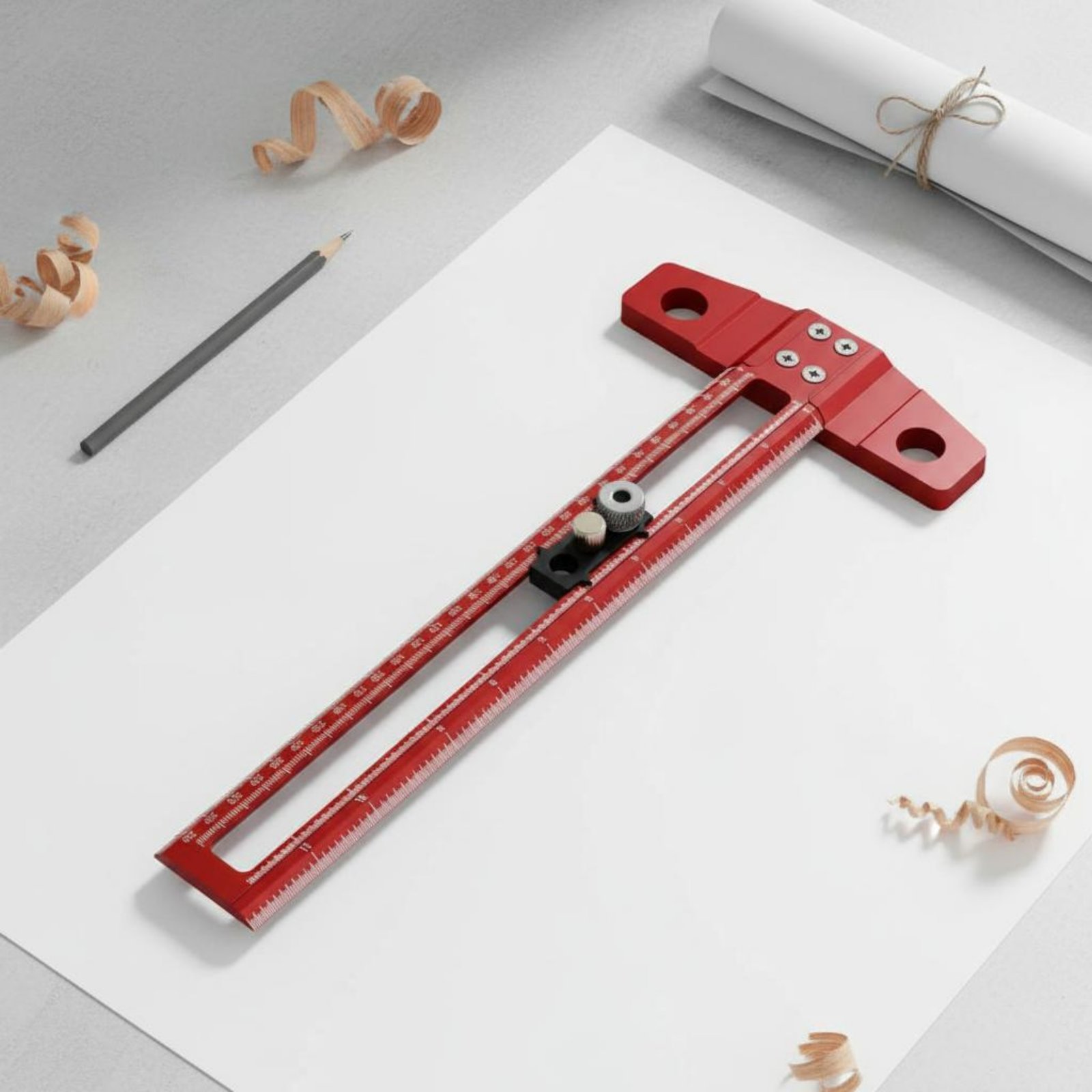 Regla en T para taladrar, guía - Woodworking Workshop Design reseña y precio
