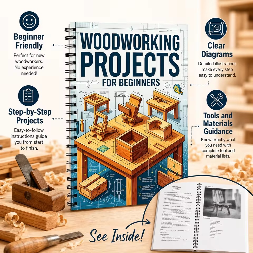 Planos de Carpintería Fáciles  - Woodworking Ideas For Adults reseña y precio